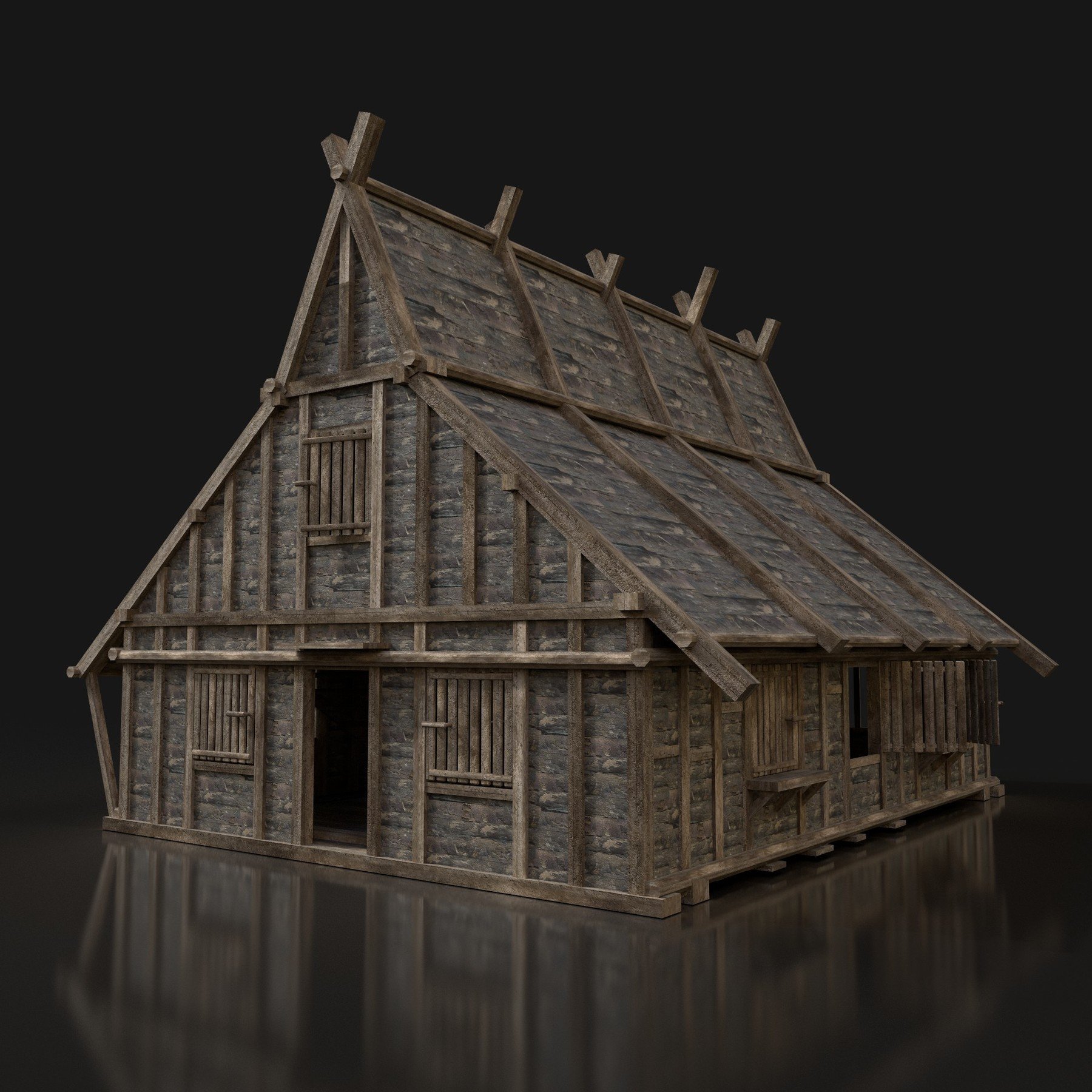 ArtStation - AAA MEDIEVAL SETTLEMENT VIKING HOUSES BUILDER PACK ...