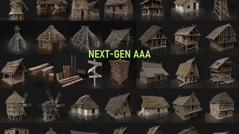 NEXT GEN AAA GIGAPACK MEDIEVAL VILLAGE CITY BUILDER PACK