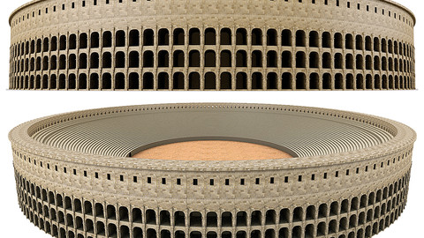 Roman Colosseum PBR Low-poly 3D model