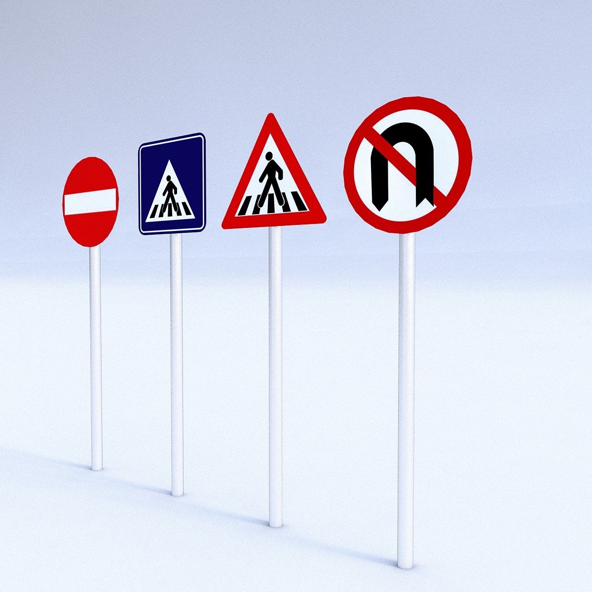 ArtStation - Traffic Signs | Game Assets