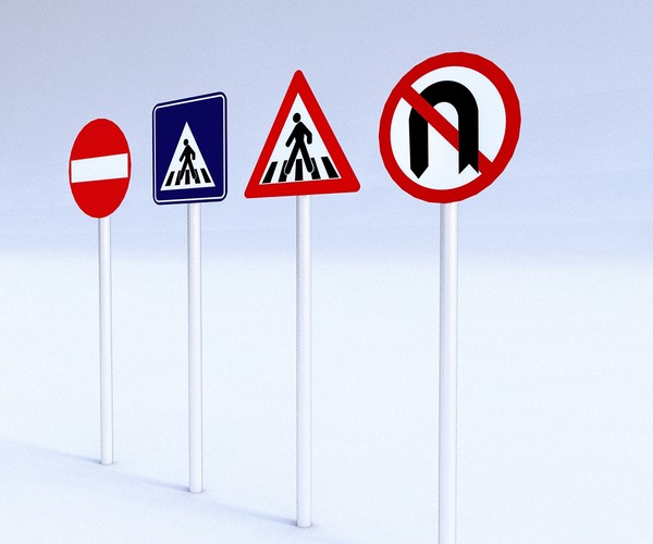 ArtStation - Traffic Signs | Game Assets