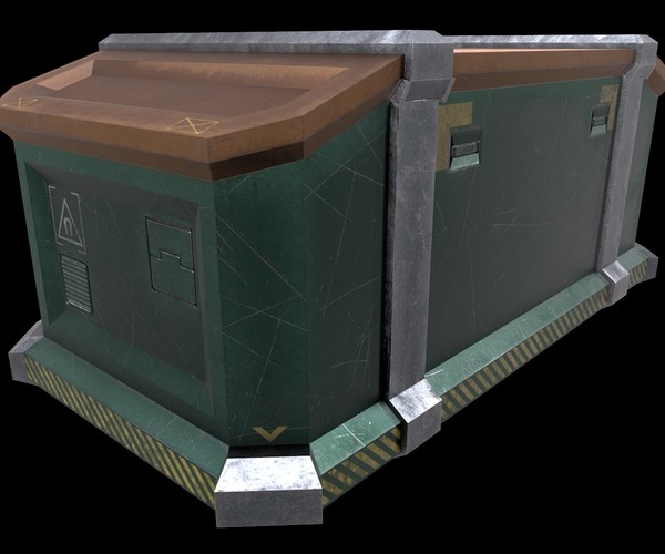 ArtStation - 6 Models Sci-fi Crate Pack (Container, Box) - Openable ...