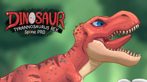 2D Dinosaur-T Rex Character (Spine)