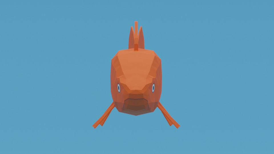 ArtStation - Low Poly Cartoon Goldfish | Game Assets