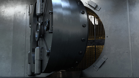 3D Bank Vault Model