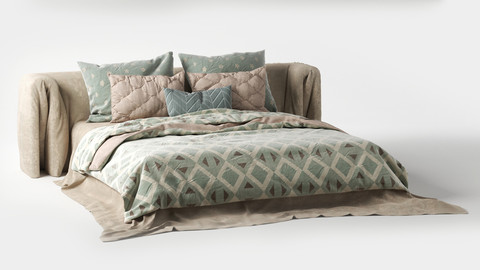 Bed Adairs Bed  (3DSMAX 2014 + VRAY + OBJ)