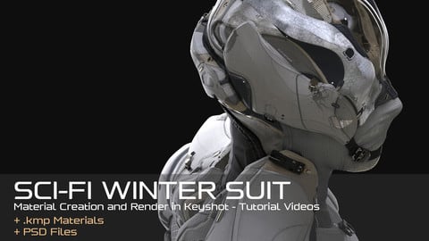 SCI-FI WINTER SUIT | Material Creation and Render in Keyshot Process