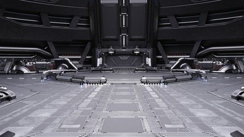 Sci-fi Scene for renders Time Travel