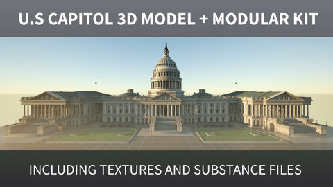 US Capitol 3D model + Modular kit