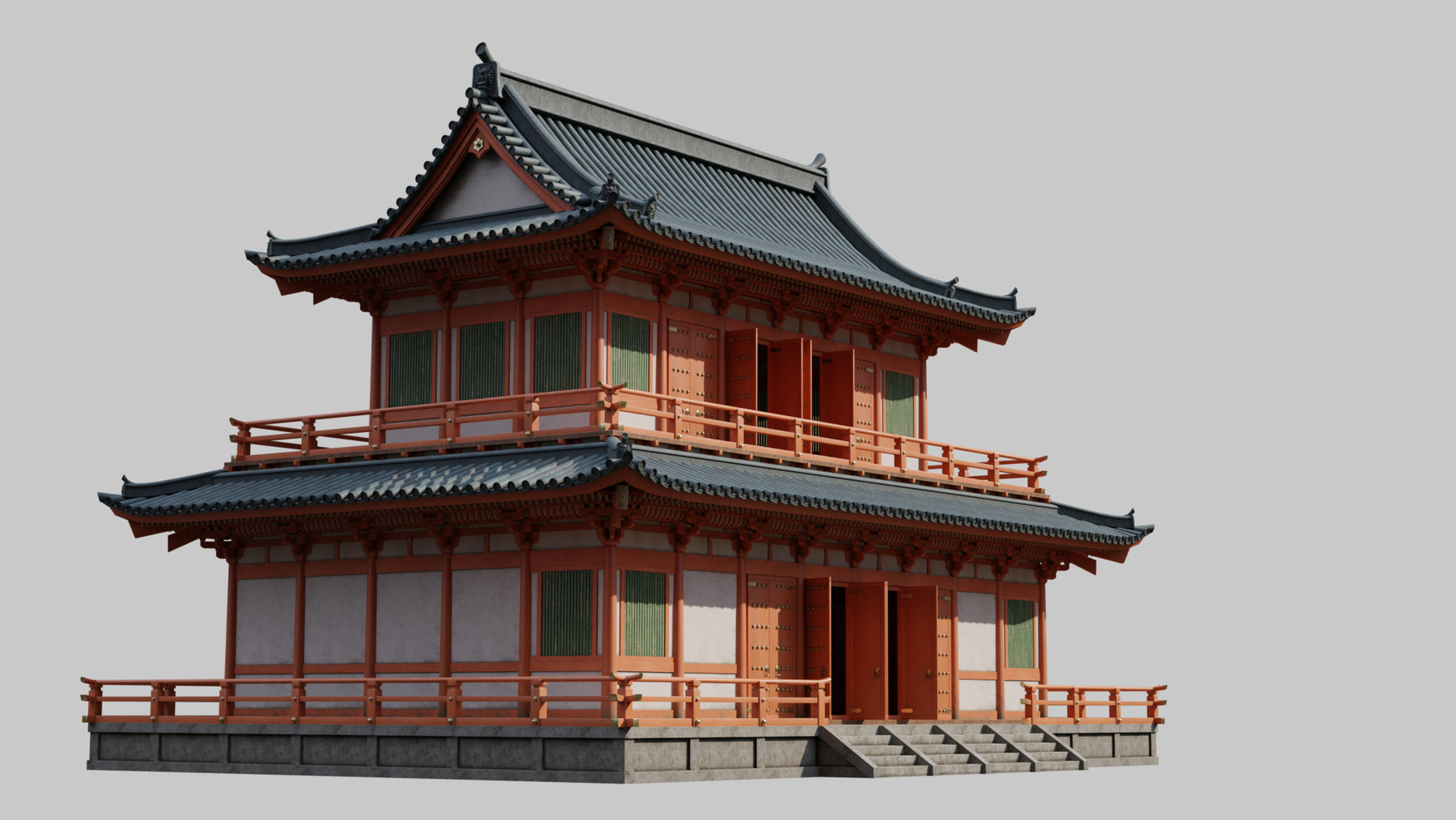 ArtStation - Japanese Modular Temple | Game Assets