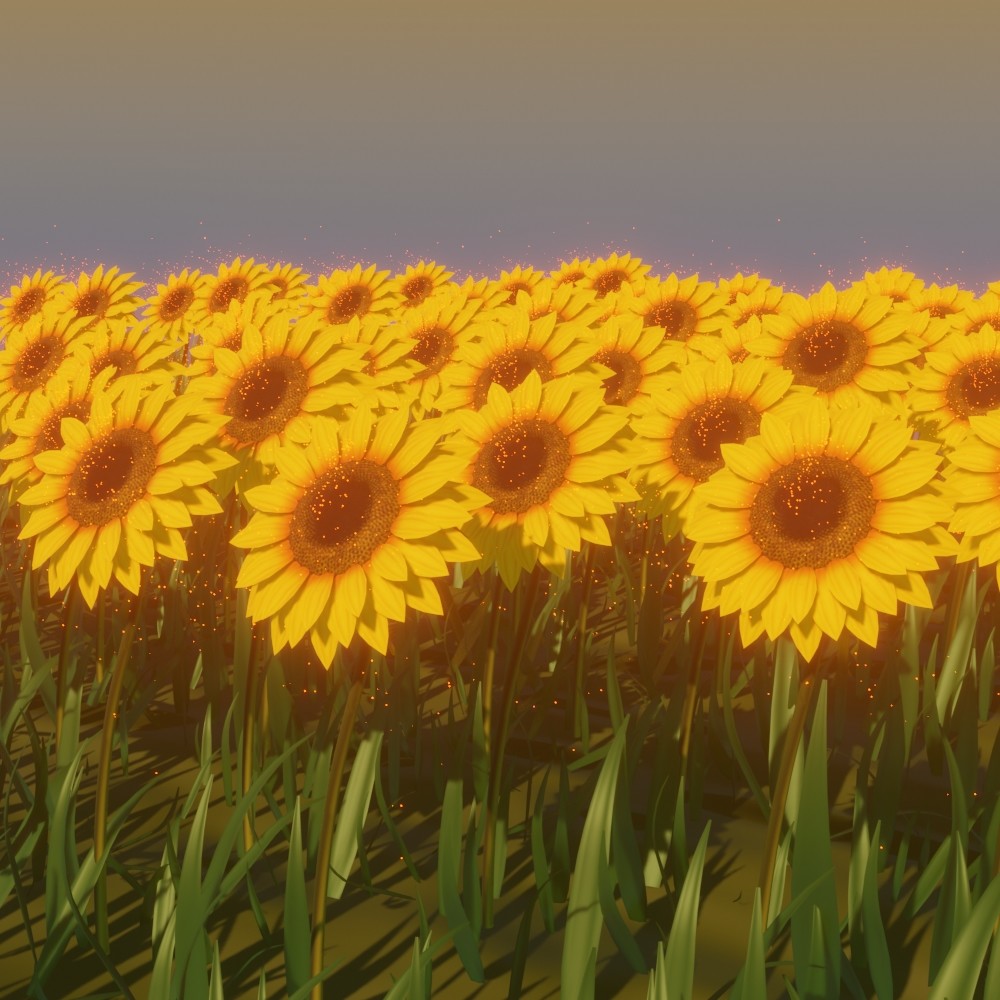 ArtStation sunflower Game Assets