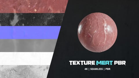 Texture Raw Meat 4k Pbr - 16bit - 03