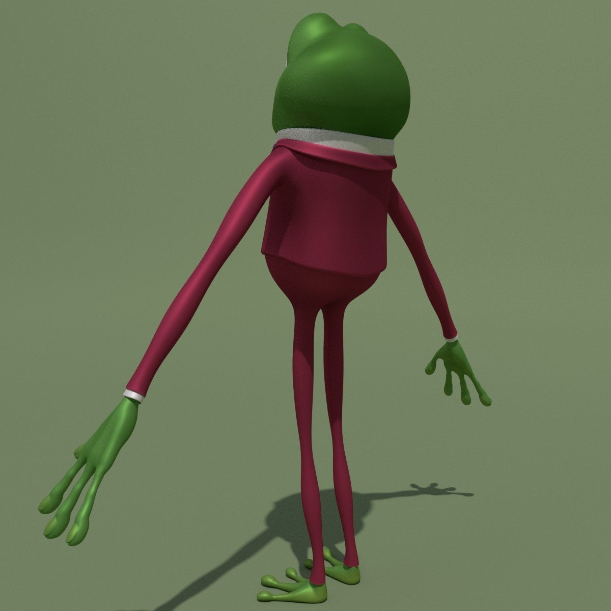 Artstation Cartoon Frog In Suit Resources