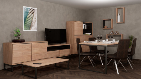 Living Room Set | Twinmotion 3D Model Set