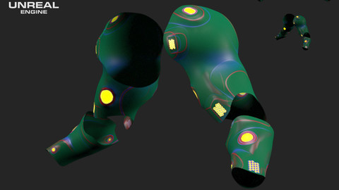 Scifi Arm Number05 - 3D Asset Game Model PBR - 3D model