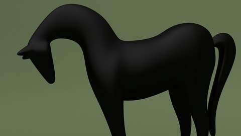 Horse Statuette Modern