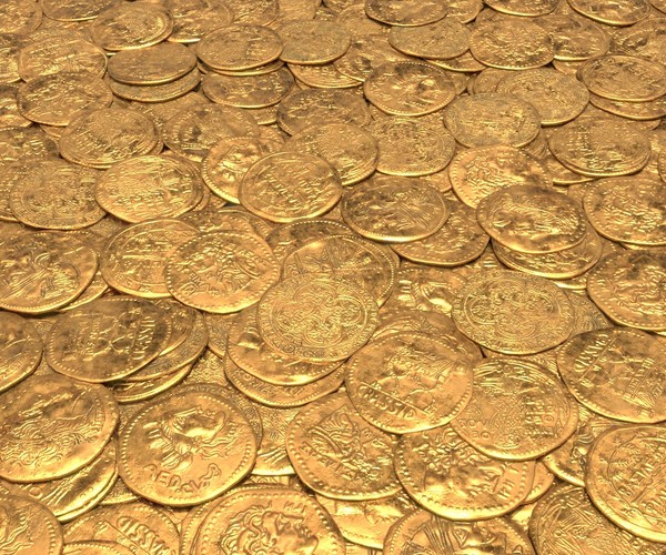 ArtStation - Ancient Roman Gold Coin Pack | Game Assets