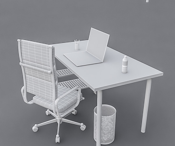 ArtStation - Study Desk 02 | Game Assets