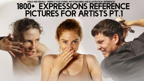 1800+ Expressions Reference Pack for artists