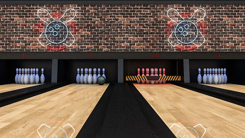 Bowling Alley 3D Model