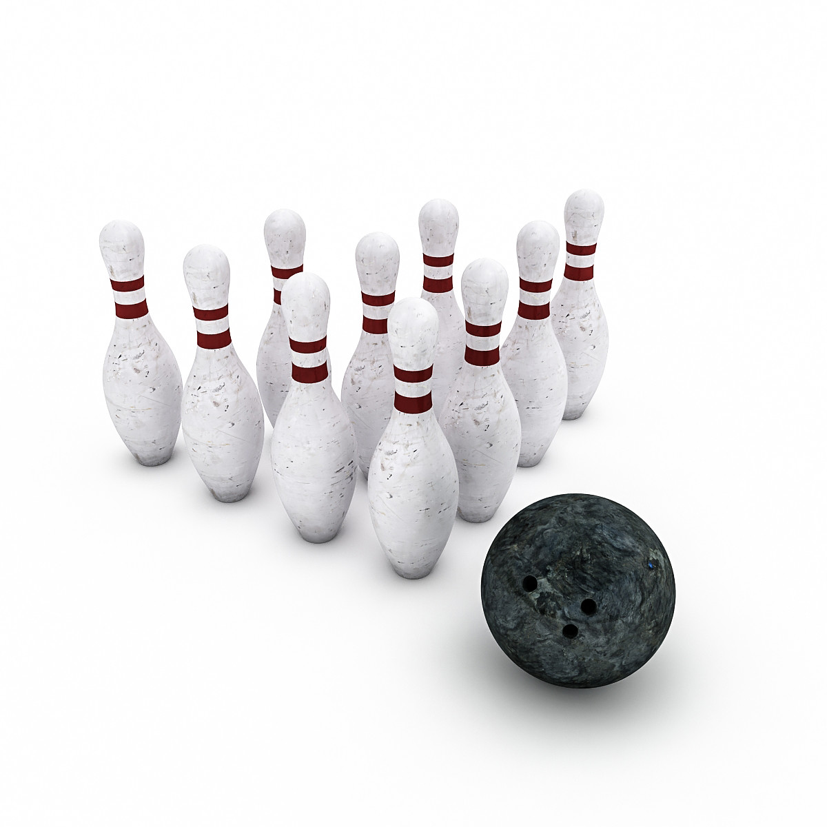 Bowling Ball & Pin Model can be an impressive element for your projects...