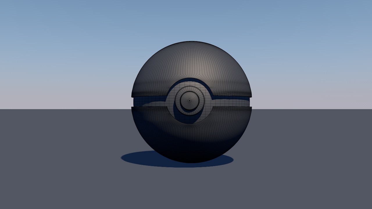 Pokeball, 3D CAD Model Library