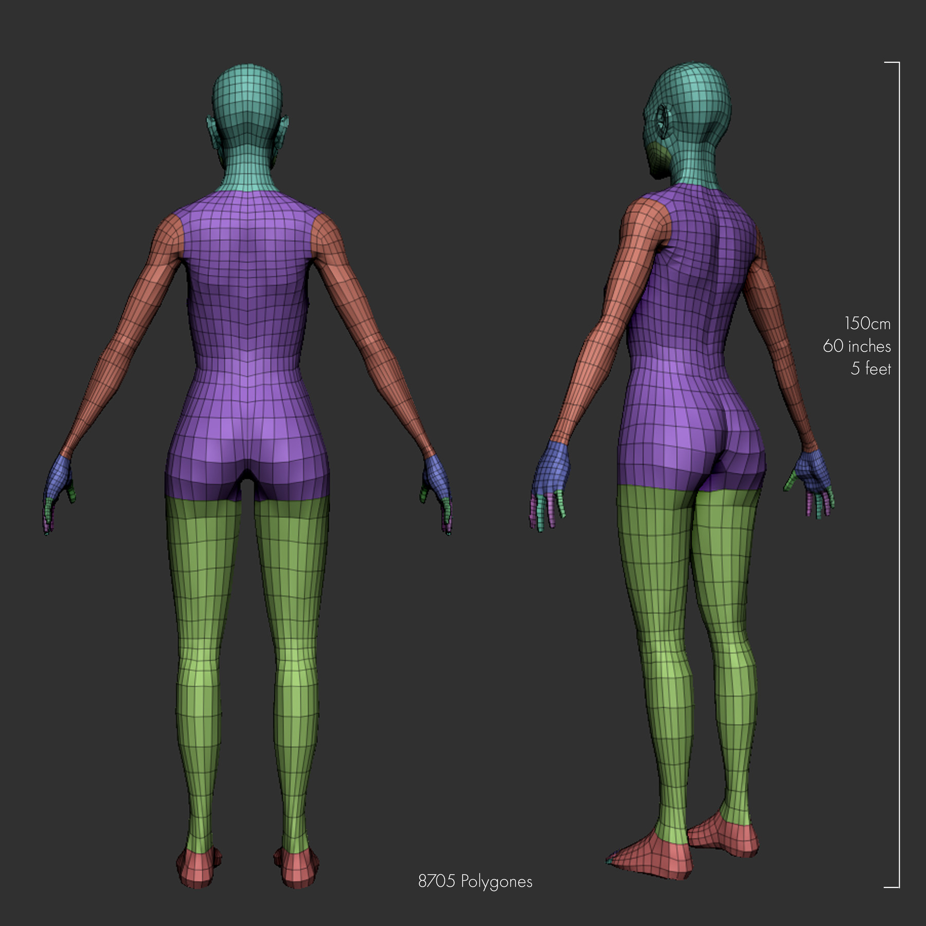 Artstation Game Ready Stylized Female Basemesh Game A