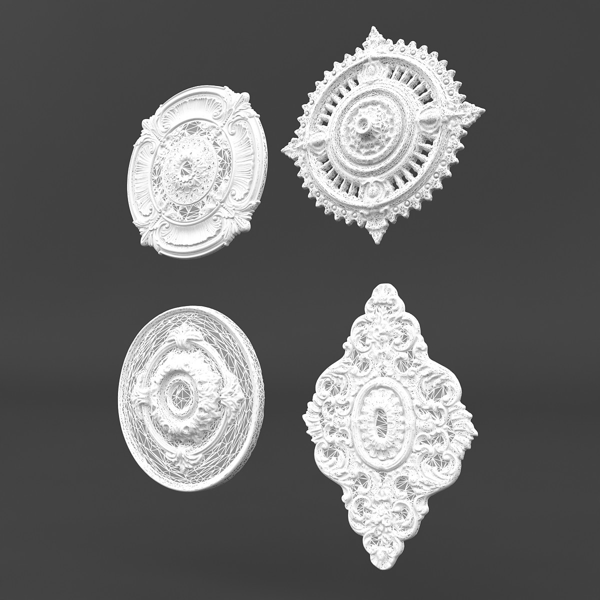 ArtStation - Classic Ceiling Pattern 02 | Resources