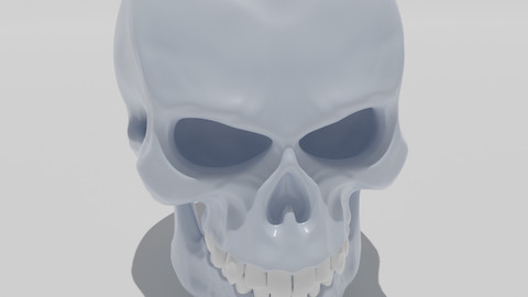 stylized skull