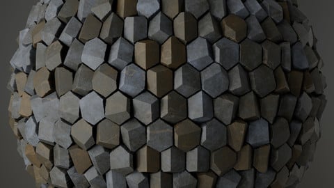 Procedural Stone Hexagons