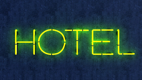 Hotel Neon Sign