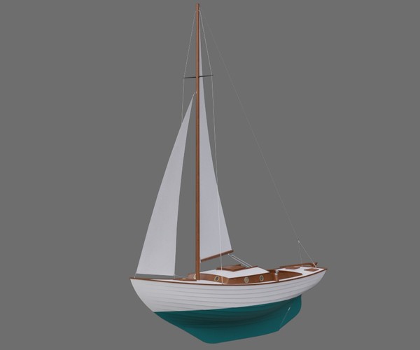 ArtStation - Sailboat 1A | Game Assets