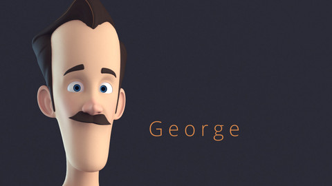 Geroge Stylised Male Cartoon Character