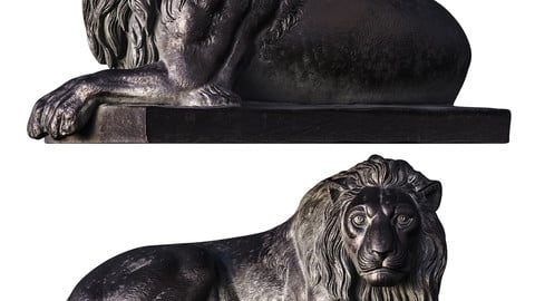 Lion / Sculpture / 3D model