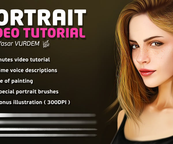 ArtStation - Portrait Painting in Photoshop Video Tutorial | Tutorials