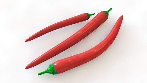 Chilli red 3D Model