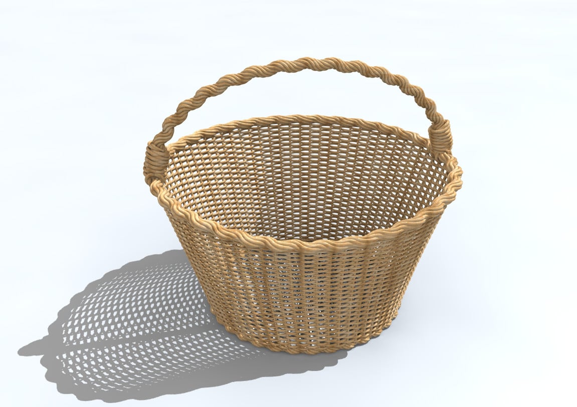 ArtStation - Wicker basket 3D Model | Game Assets