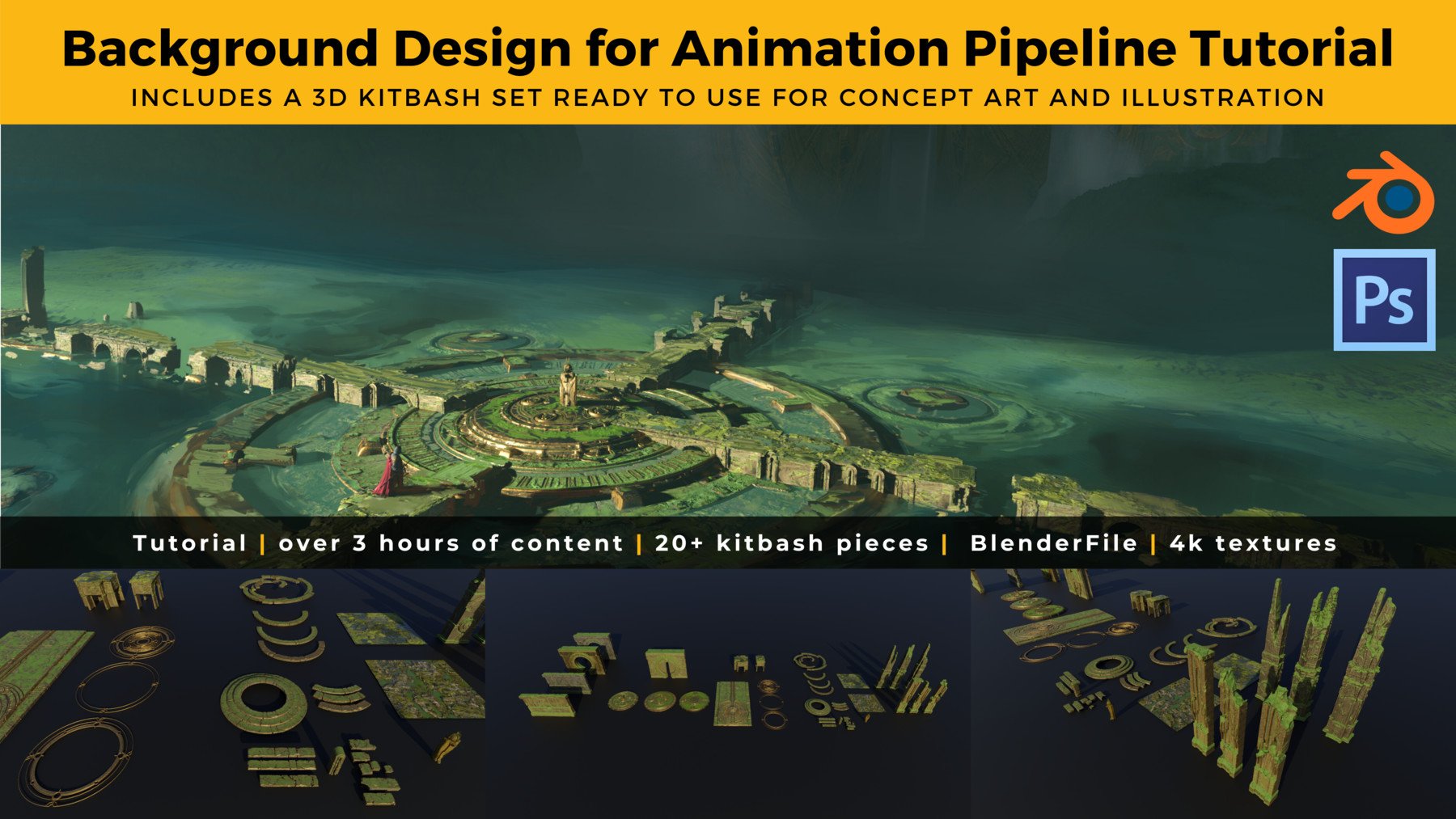 ArtStation - Background Design for Animation Pipeline Tutorial | Tutorials