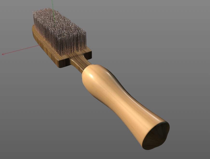 Three brush. Scrub Brush. 3d Brush. Brush 3d model.