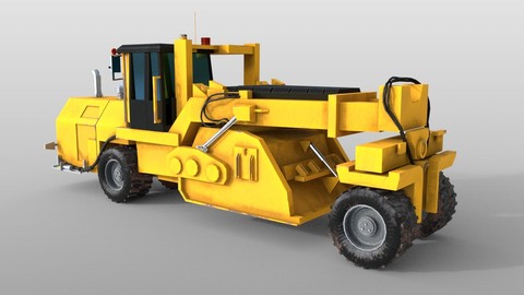 Road Reclaimer 3D Model
