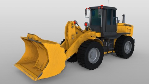 Wheel loader 3D Model