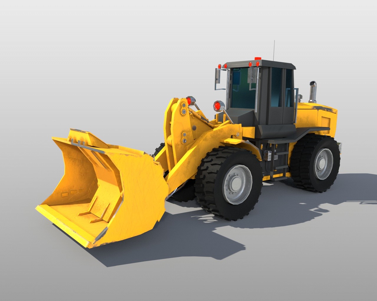 TurboCG 3D Models Wheel loader 3D Model