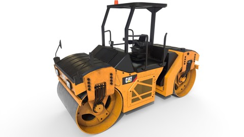 Vibratory Rollers compactor CB8 3D Model