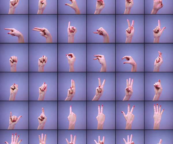 ArtStation American Sign Language Alphabet and Numbers Resources