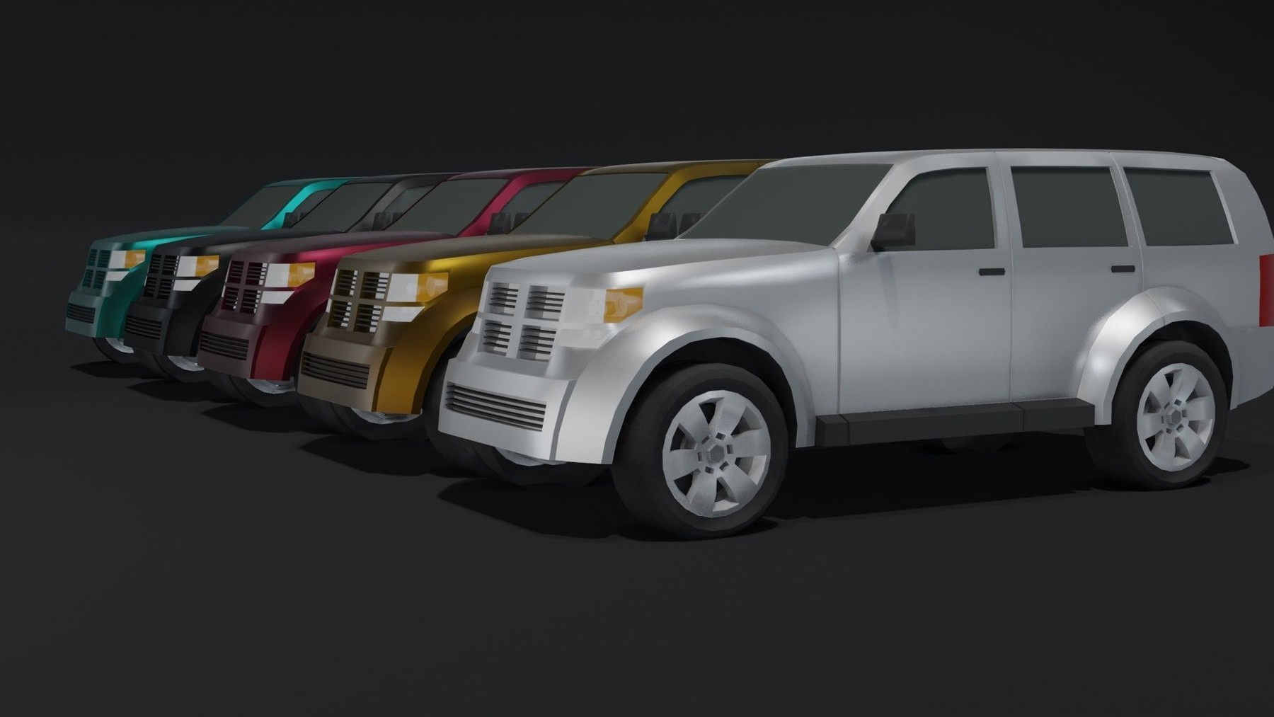 ArtStation - Off-Road Car Generic Lowpoly 3D Model | Game Assets