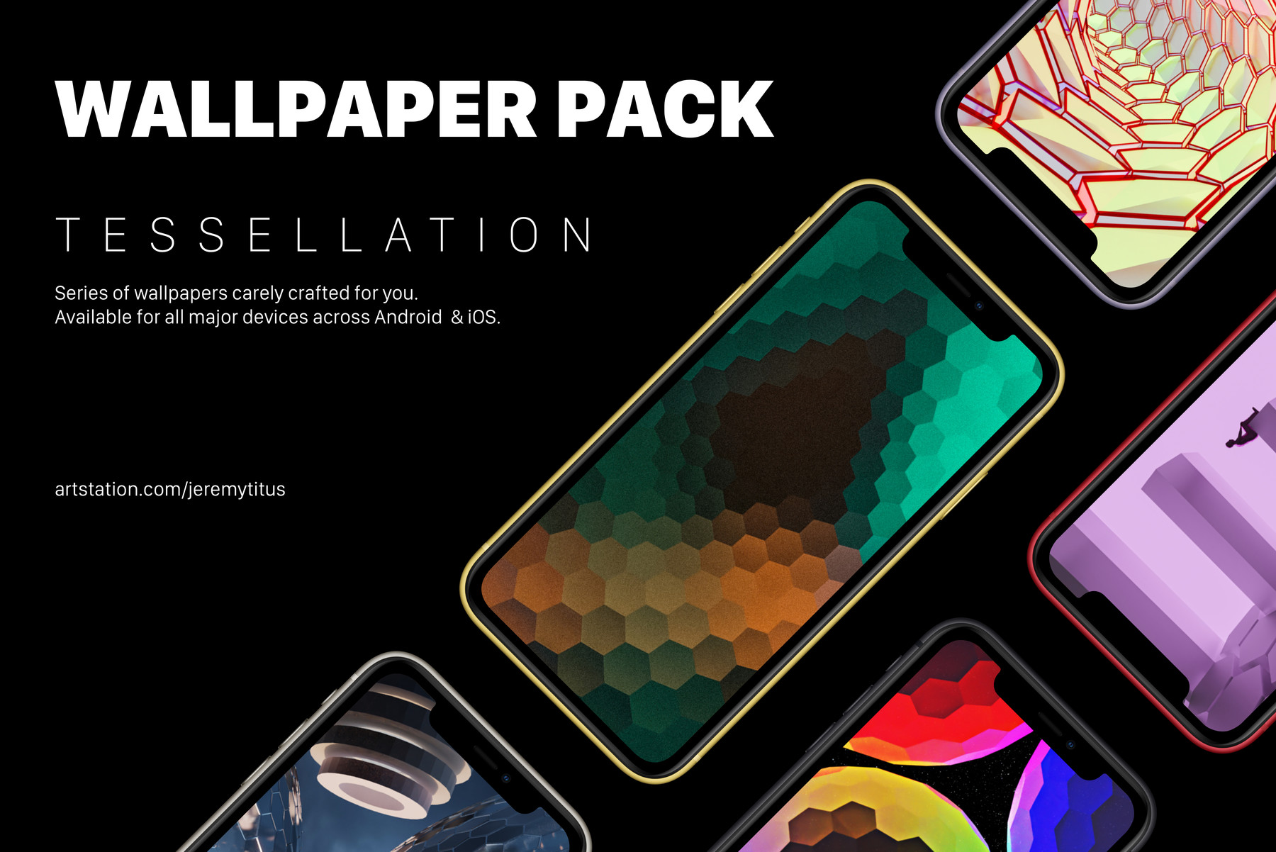 ArtStation - Wallpaper Pack For Mobile Phones - Tessellation | Artworks