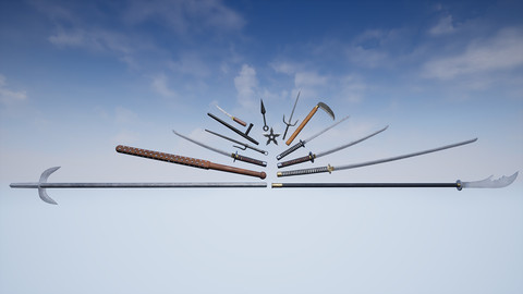 [UE4/UE5] Weapons Series - Japan Weapons - Mini Pack