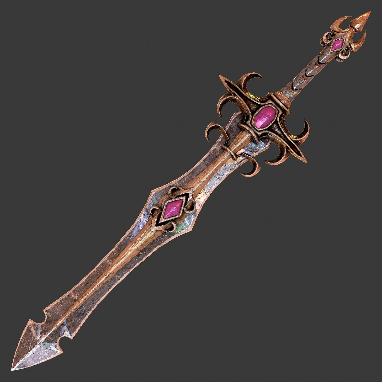 Artstation Fantasy Sword 22 3d Model Game Assets