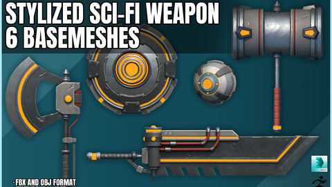 Stylized Sci-Fi Weapon Set