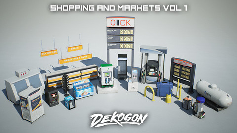 UE4 Shopping and Market VOL 1 - Gas Station